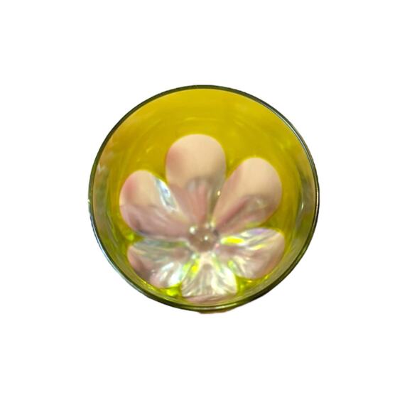 SET 2 BACCARAT GENOVA CUT TO CLEAR CRANBERRY LIME CRYSTAL CORDIAL SHOT GLASSES - Picture 5 of 6